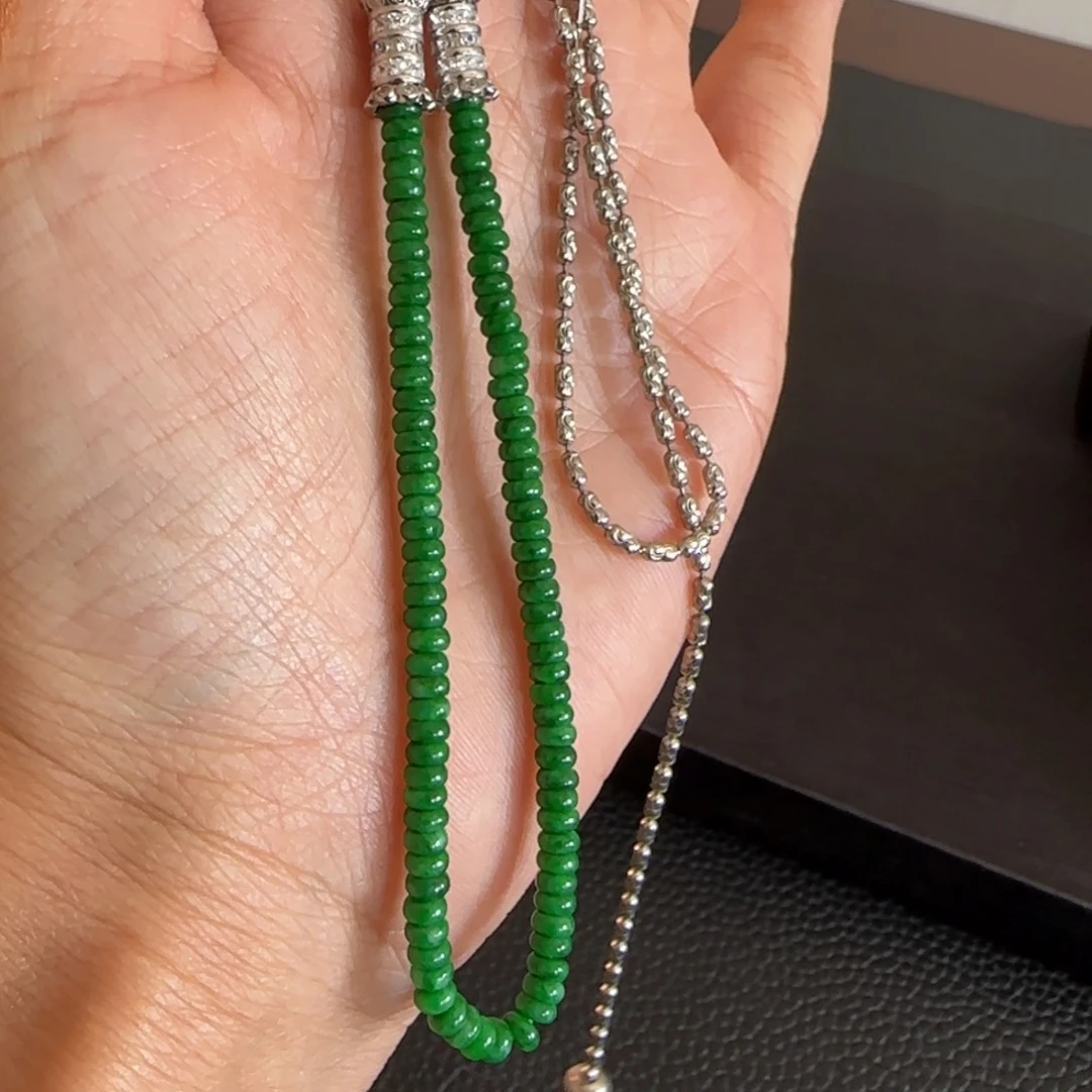 翡翠颈饰未镶嵌珠链