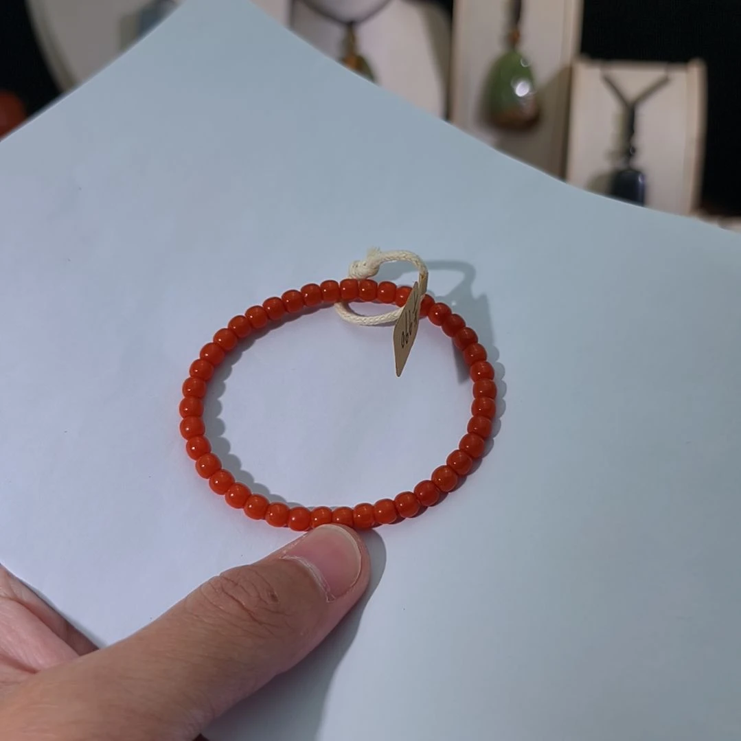 南红玛瑙未镶嵌手链