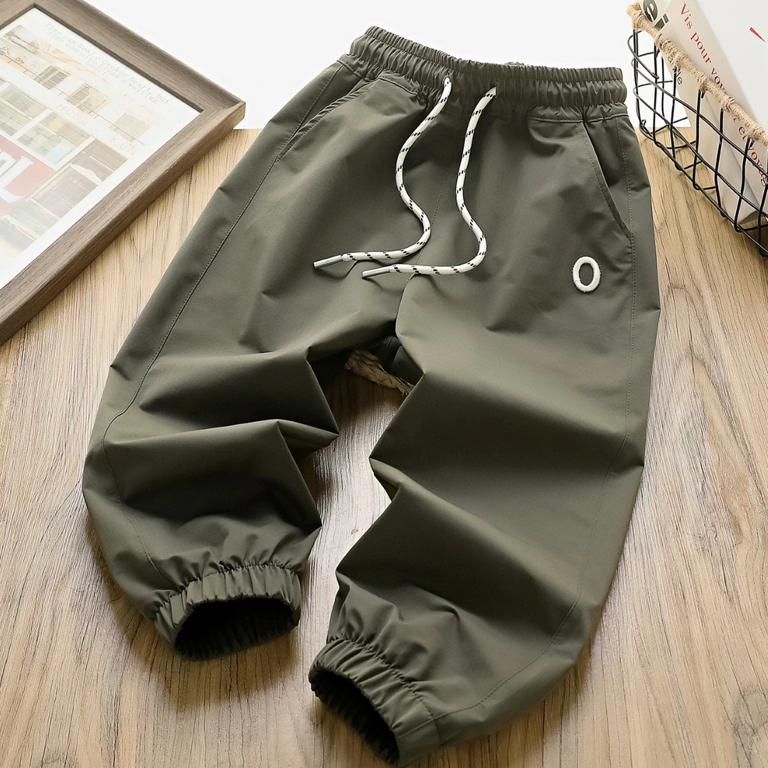 A02 儿童春季户外运动防风防水登山裤速干运动裤简约休闲裤s934