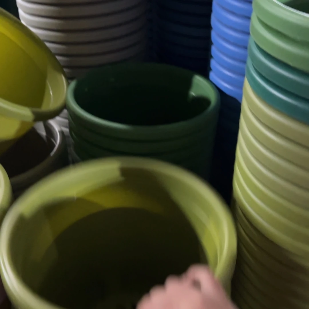 树脂四季盆5#无拖果绿微瑕6