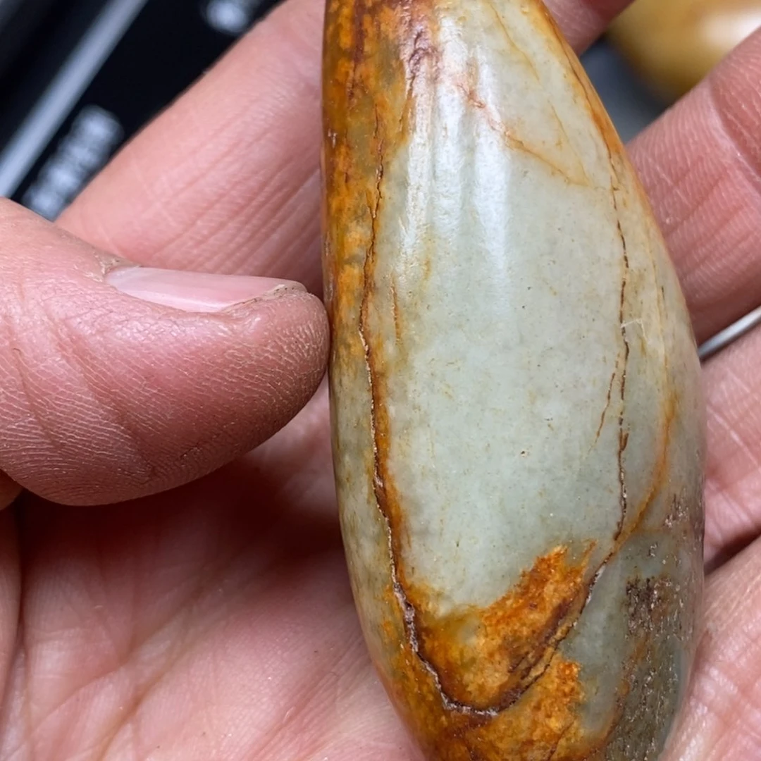 和田玉挂件银S925镀金镶嵌