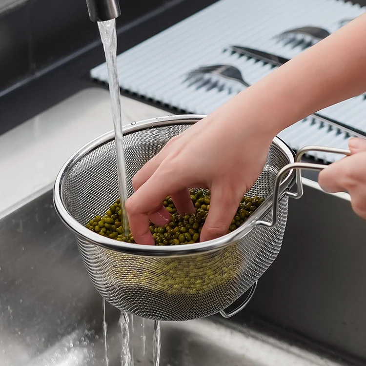 荞芬不锈钢油格家用漏勺厨房漏网过滤网多功能捞面条勺油炸漏筛