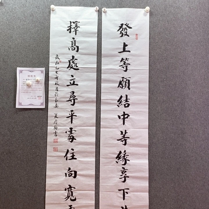 书法书法作品多次参加