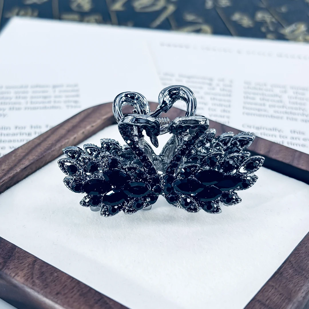 HP轻奢天鹅时尚发夹1089