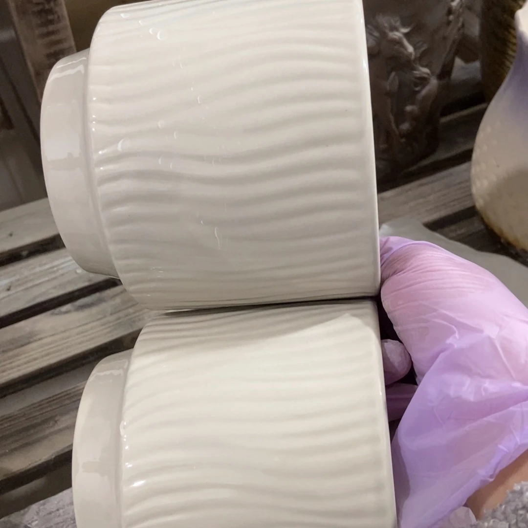 红陶高温陶瓷花盆