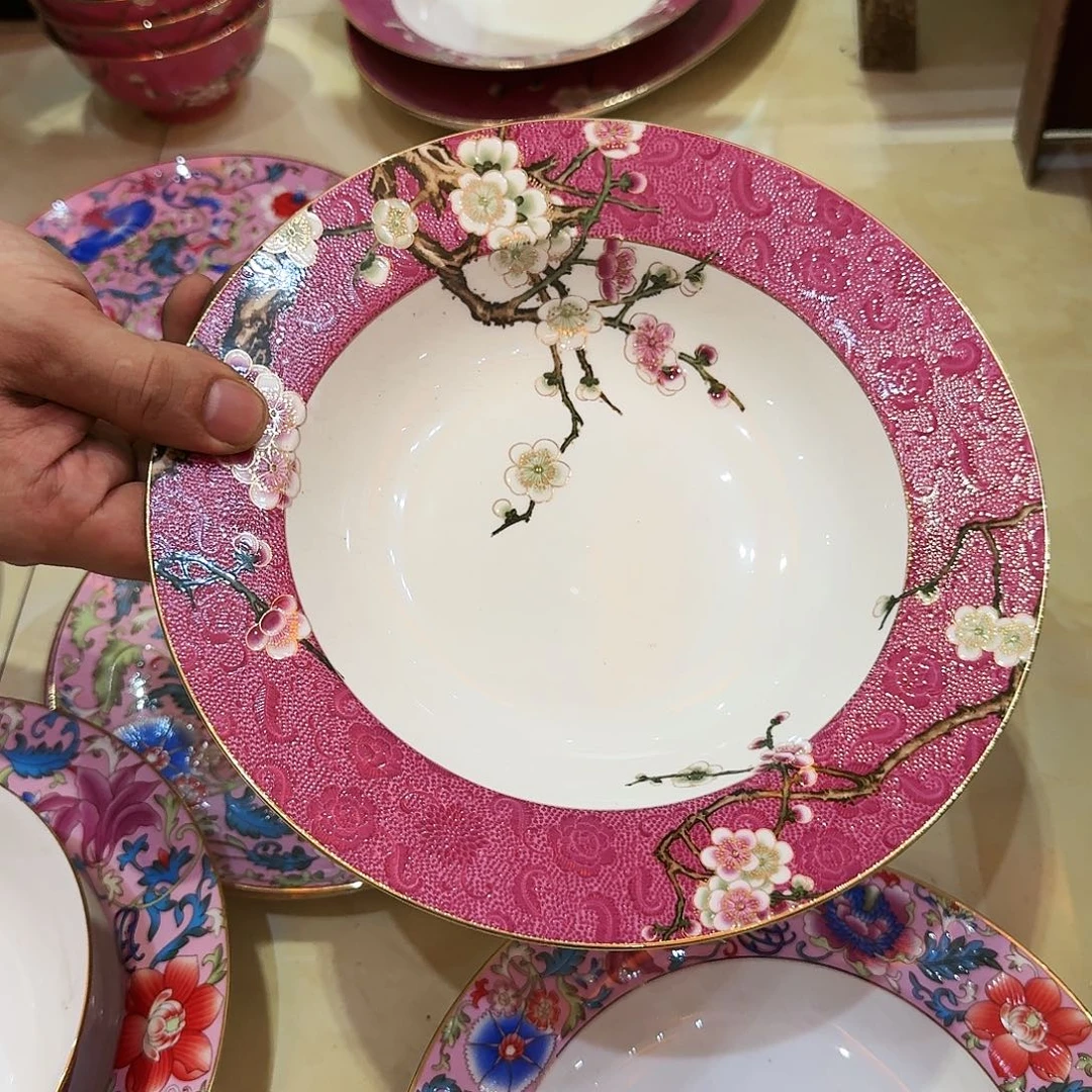 瓷片陶瓷工艺品展览骨瓷作品包邮
