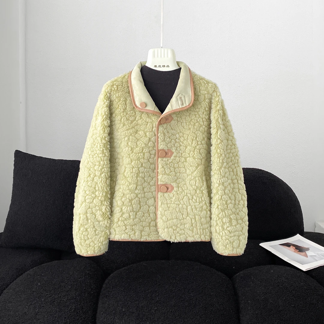 KAISER/凯撒5R1941羊毛大衣气质小香风时尚休闲加厚秋冬毛呢外套