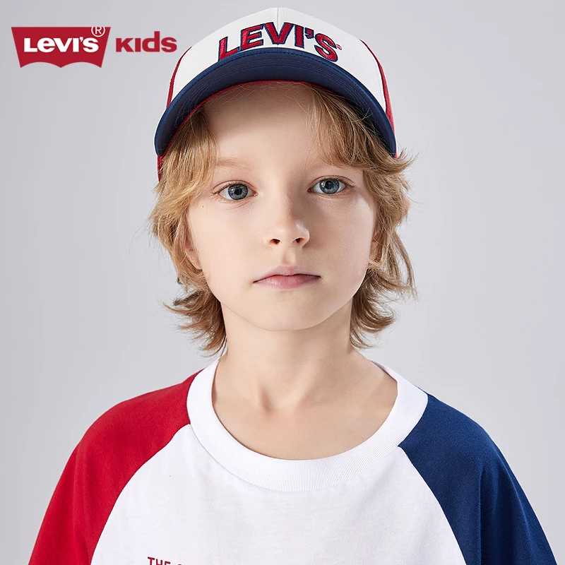 Levi's李维斯男女儿童帽户外遮阳帽鸭舌帽休闲棒球帽子 LV2523003
