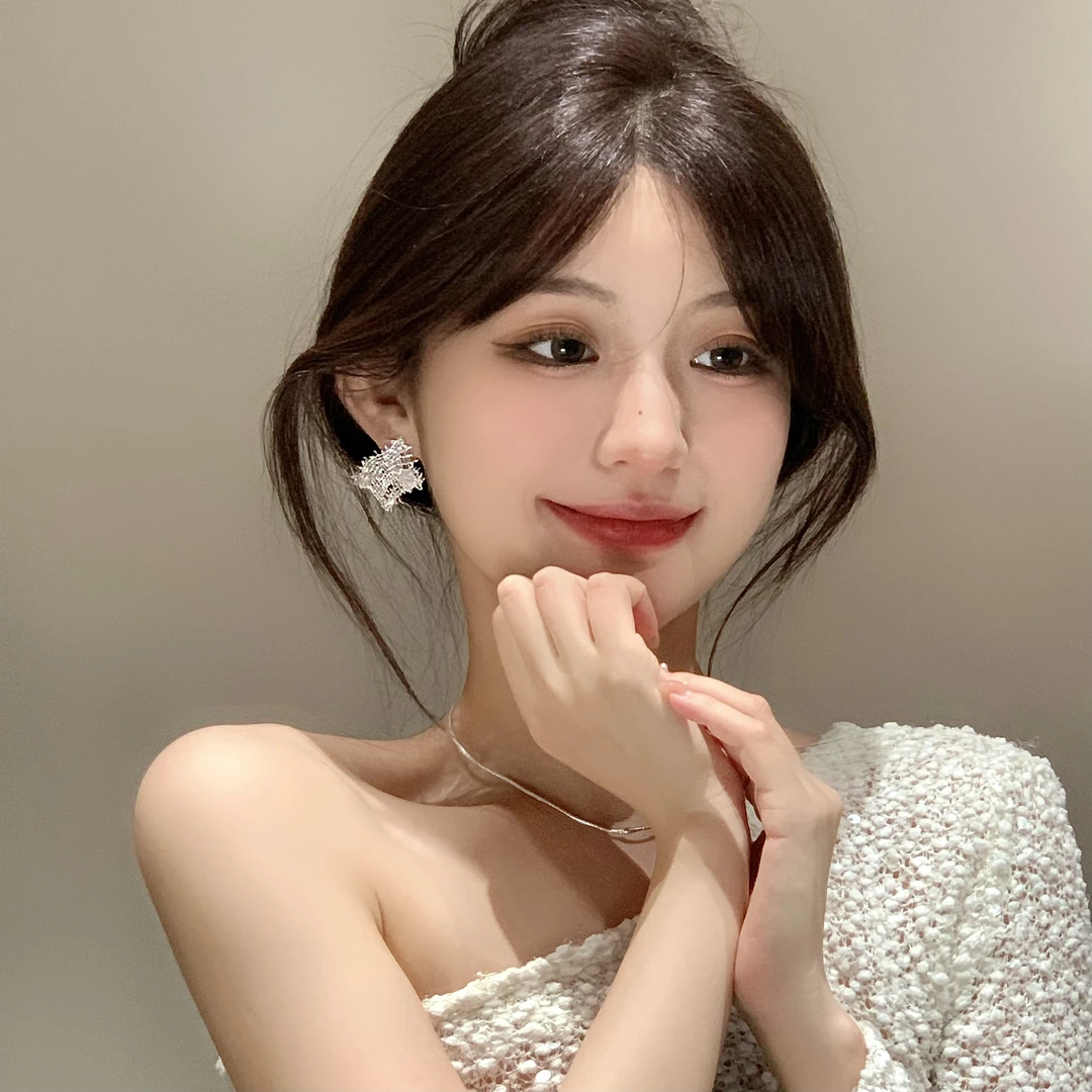 FULL GIRLISH耳环02385个性镂空设计耳钉耳饰