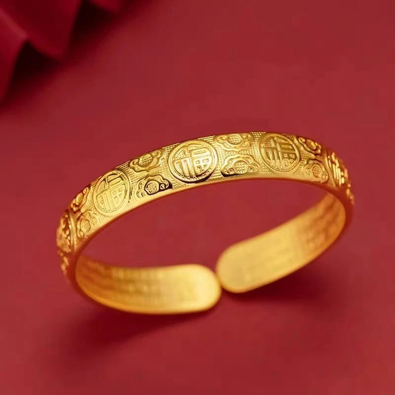 珠美1 时尚饰品珠宝（E10）时尚款设计高颜祥云福款手镯