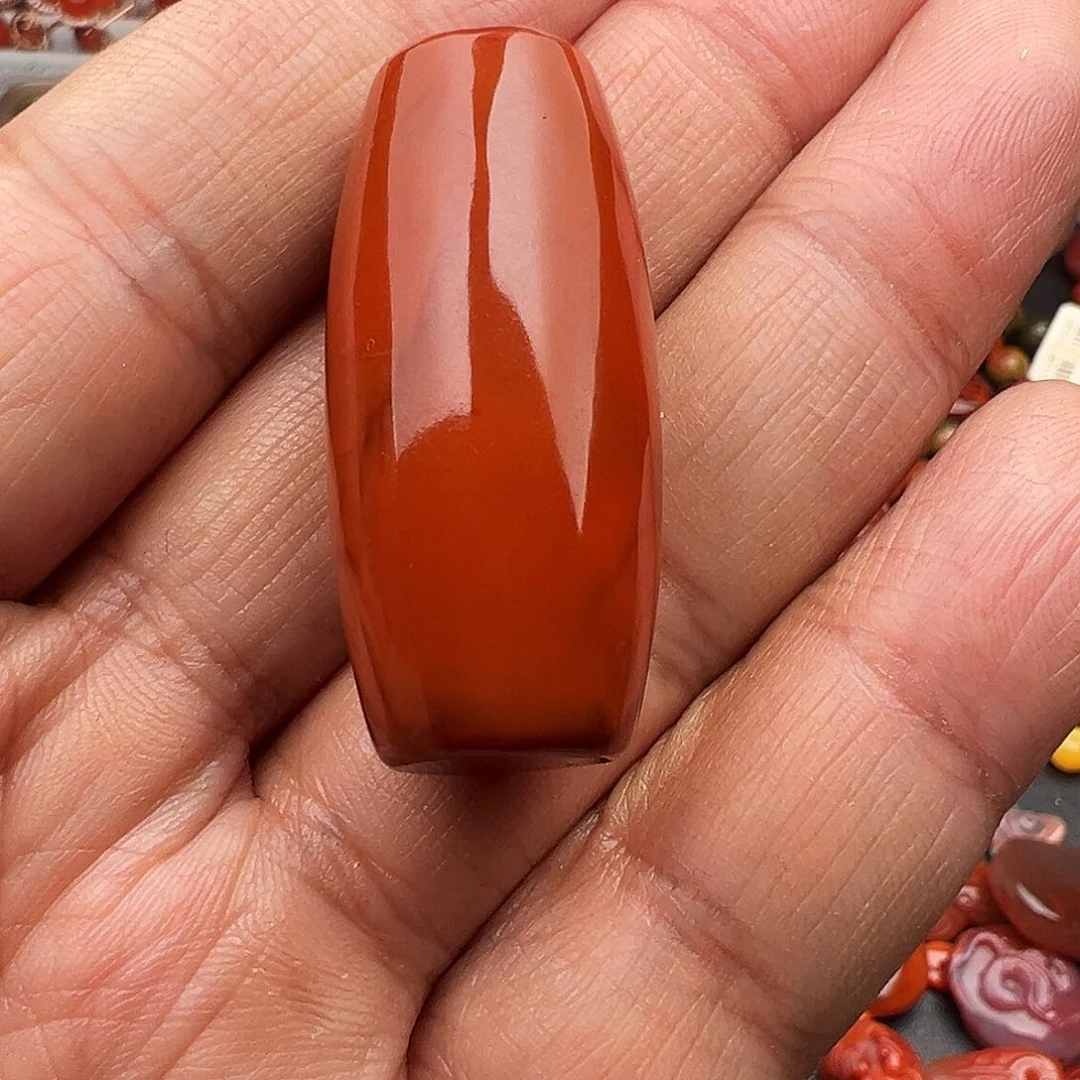 南红玛瑙桶珠未镶嵌紫****)