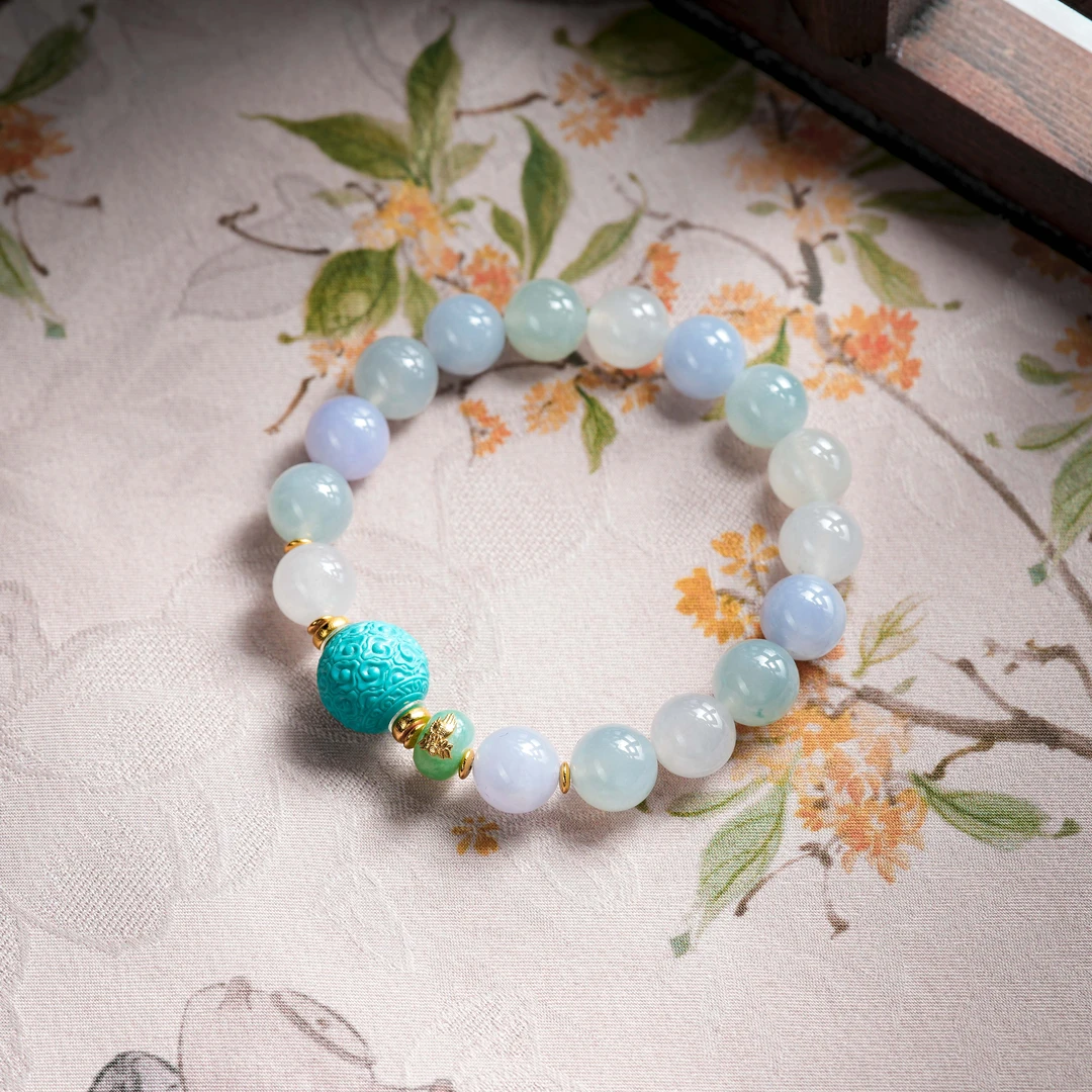 【博姐臻选】翡翠18K典藏级手串S6061