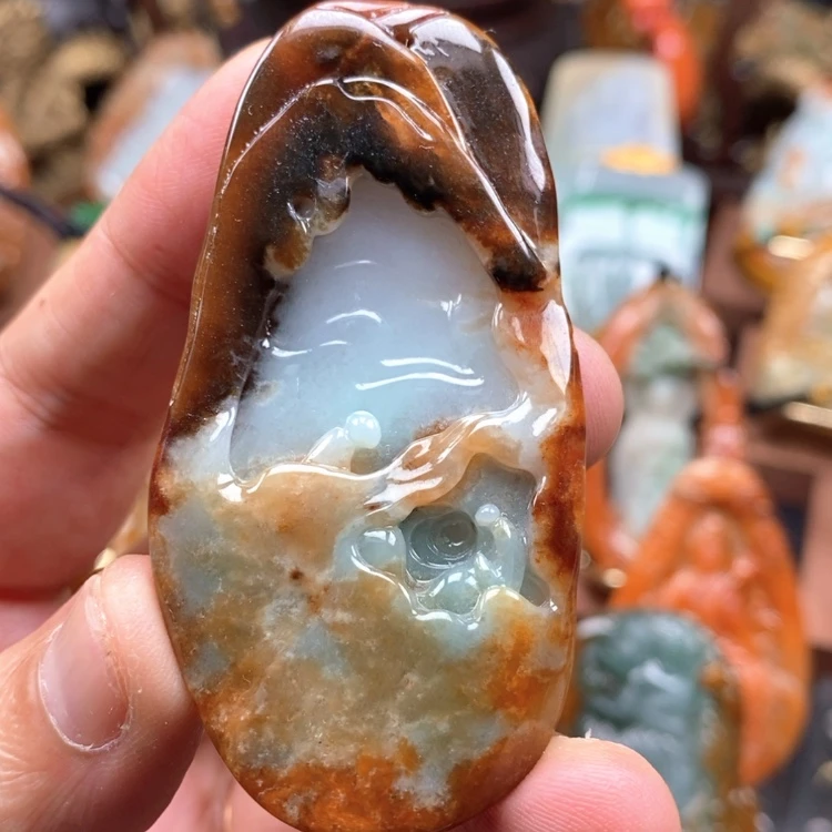 【闪购商品】颈饰未镶嵌翡翠缅甸翡翠A货吊坠