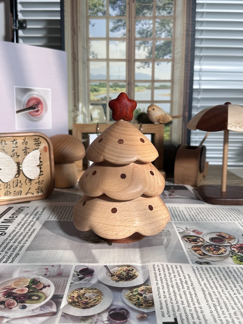 圣诞树收纳盒桌面创意摆件#201