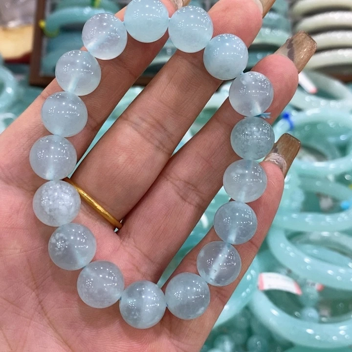 蛇纹石玉手串未镶嵌