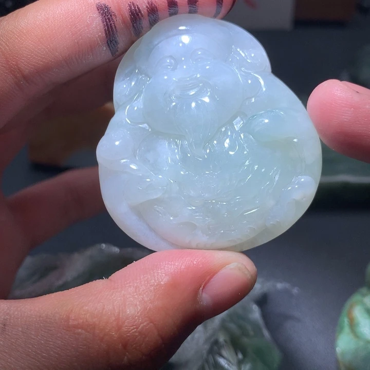 翡翠未镶嵌颈饰保真天然a货翡翠