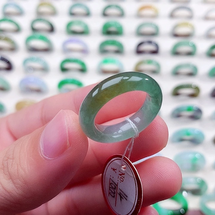 翡翠未镶嵌戒指14号