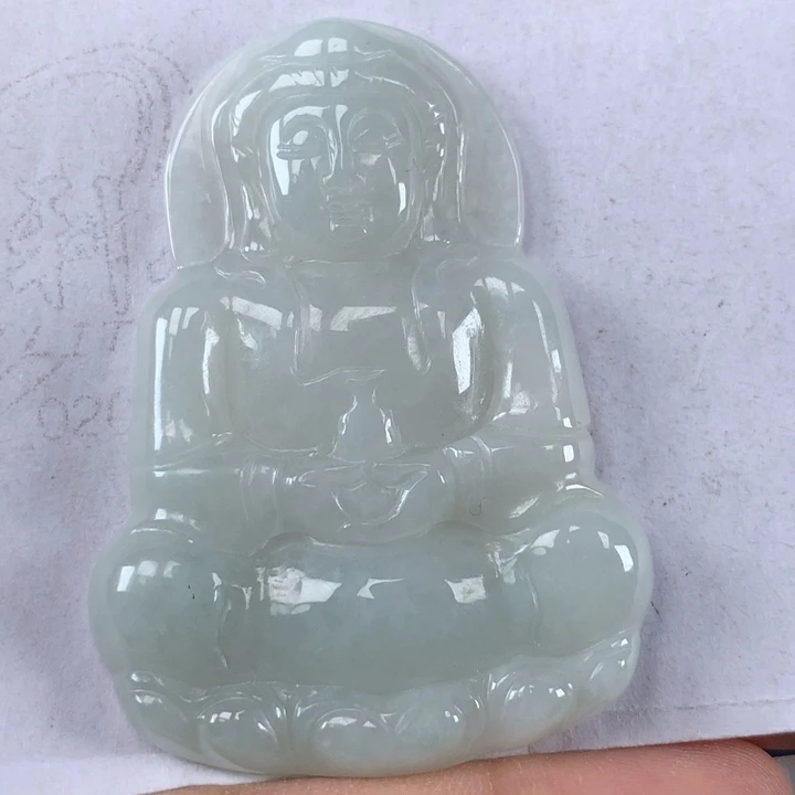 颈饰未镶嵌翡翠玉观音吊坠