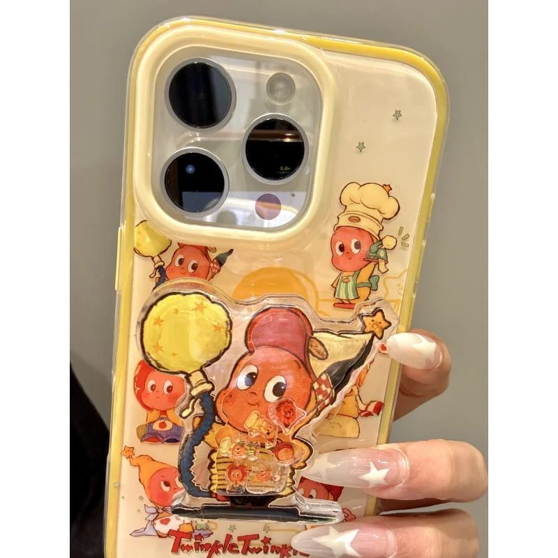 趣味可爱百变装扮充气小男孩适用iphone16promax苹果15pr手机壳14