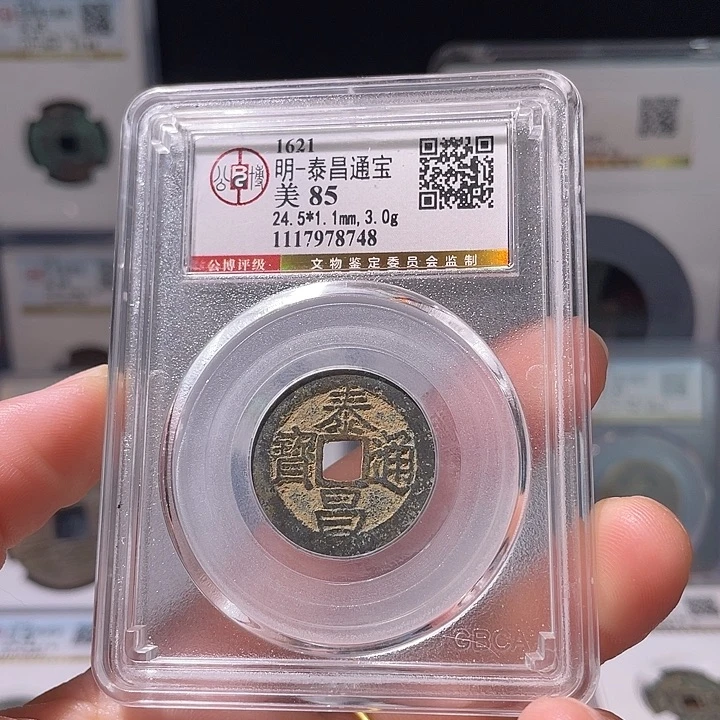 铜轩缘 泰昌通宝编号8748