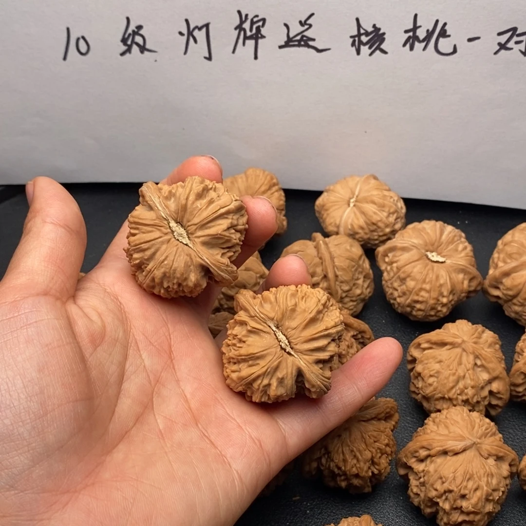 泥***胎把件文玩核桃41白狮子