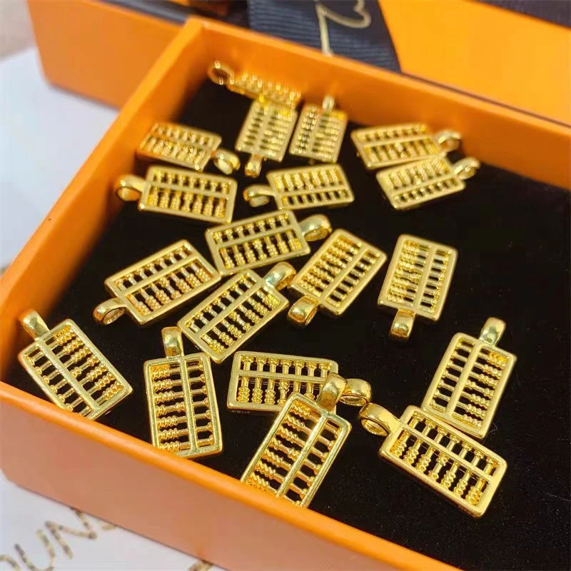 【吉祥严选】足金999 小算盘送合金链 多样性发其一