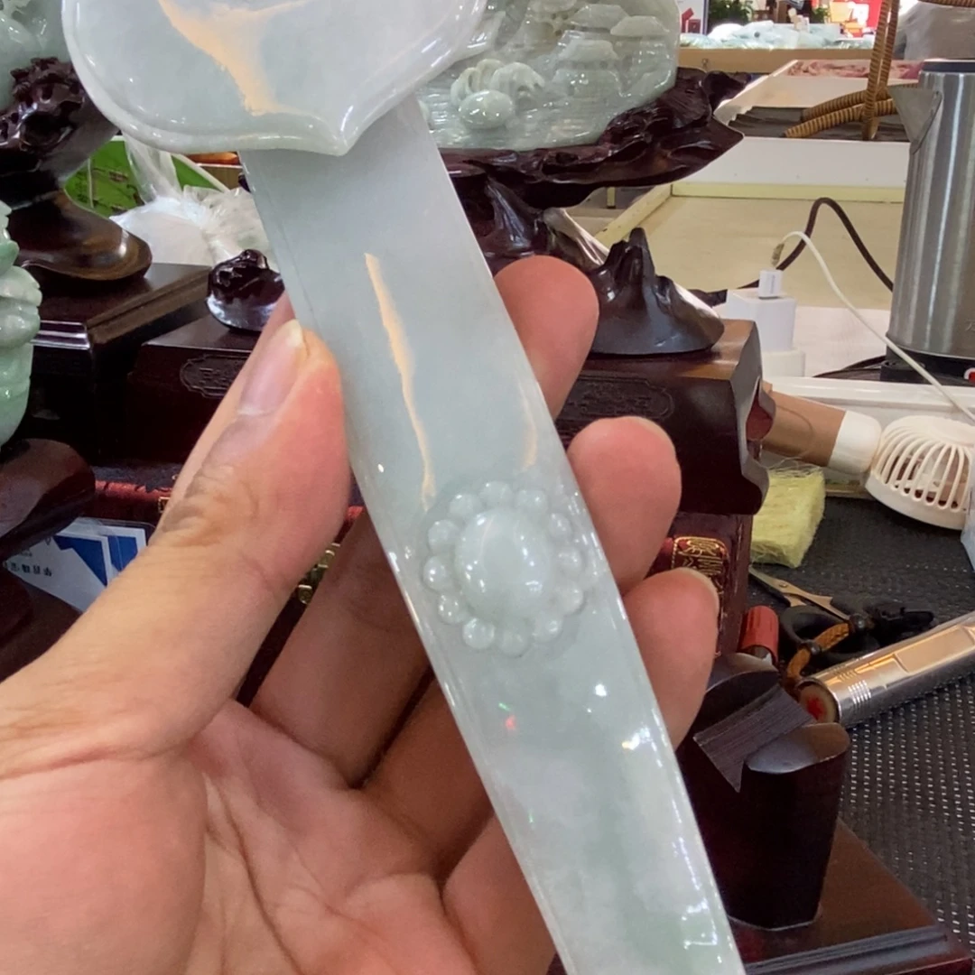 未镶嵌摆件翡翠玉如意