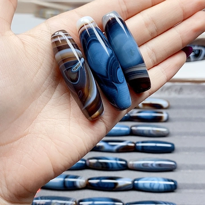 六***祥玛瑙/玉髓合金珠宝半成品