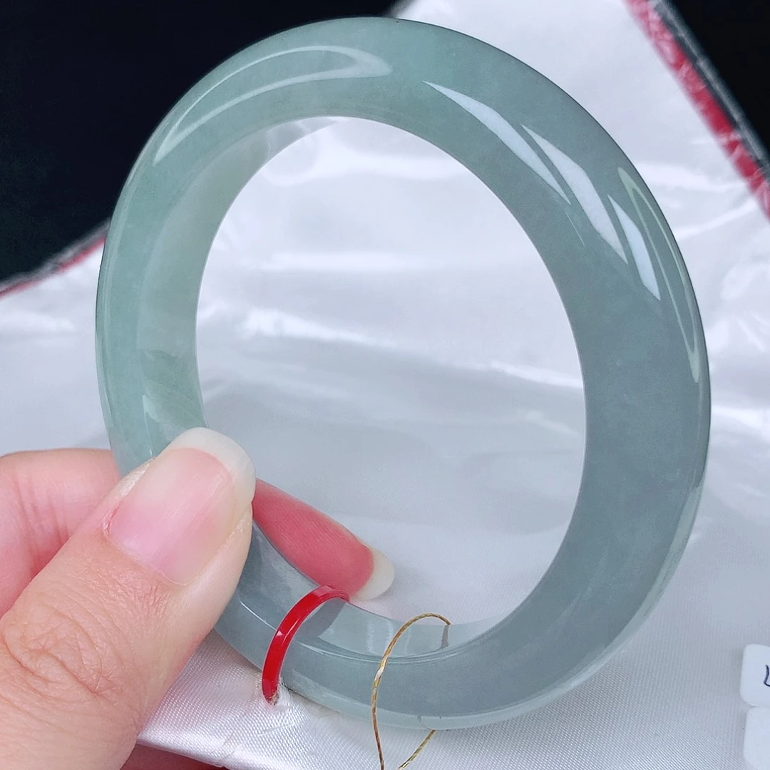 翡翠未镶嵌手镯56圈0860