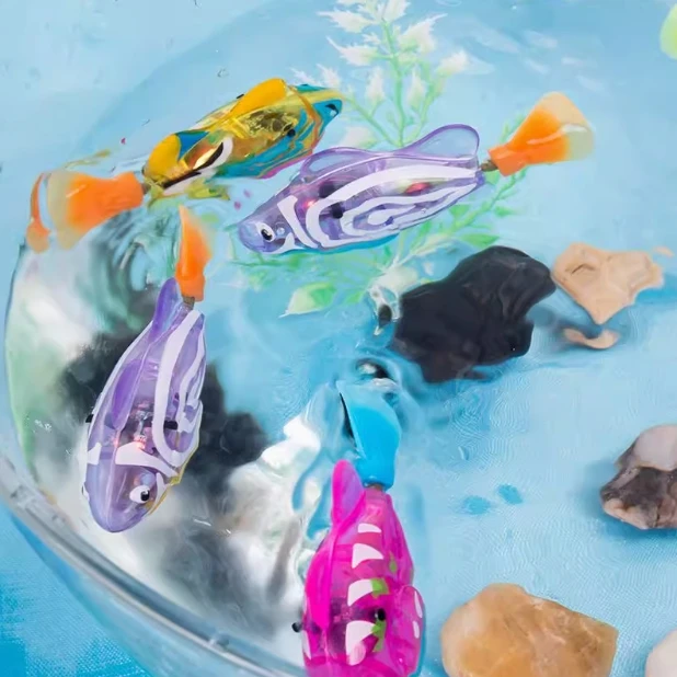 电子宠物鱼会游泳的仿真电子鱼玩具宝宝浴室洗澡戏水神器赛博养鱼