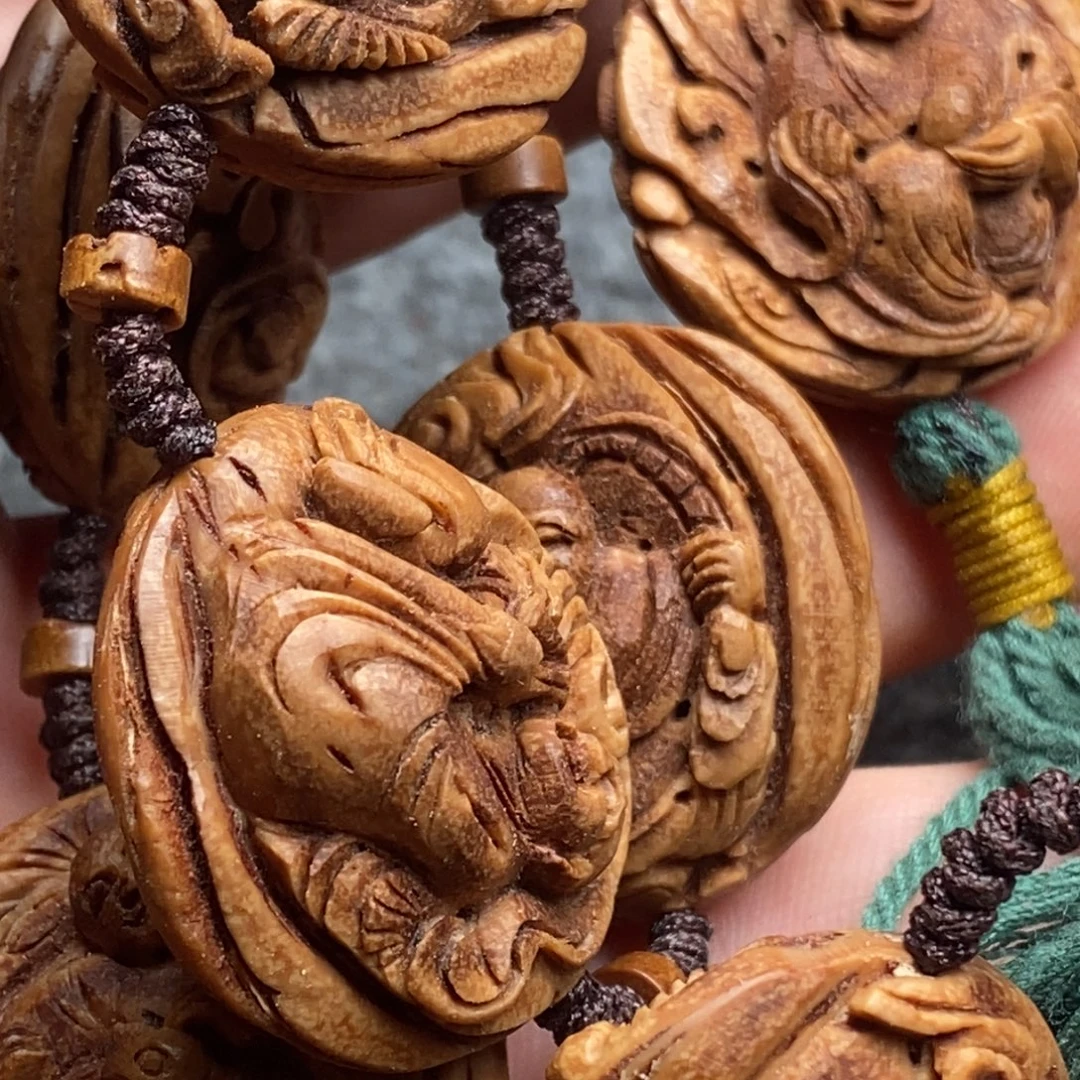 桃核手串桃核十八罗汉脖挂