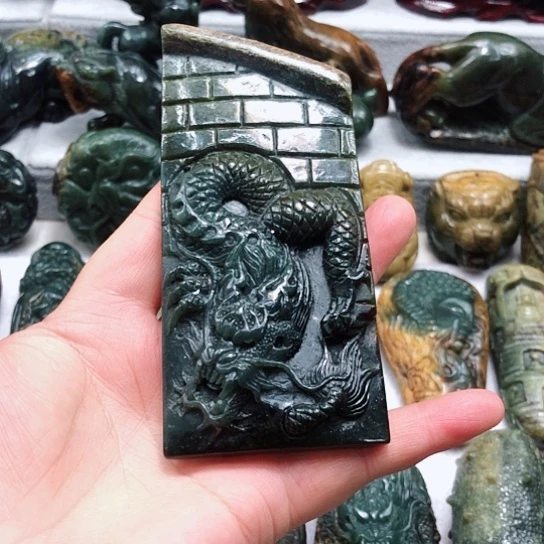 岫岩河磨玉(透闪石质玉)把件未镶嵌