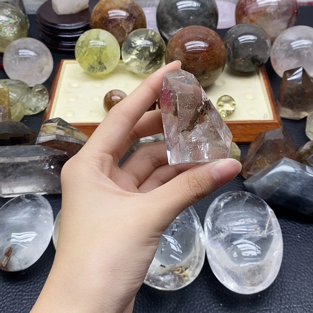 水晶未镶嵌珠宝半成品293水晶石