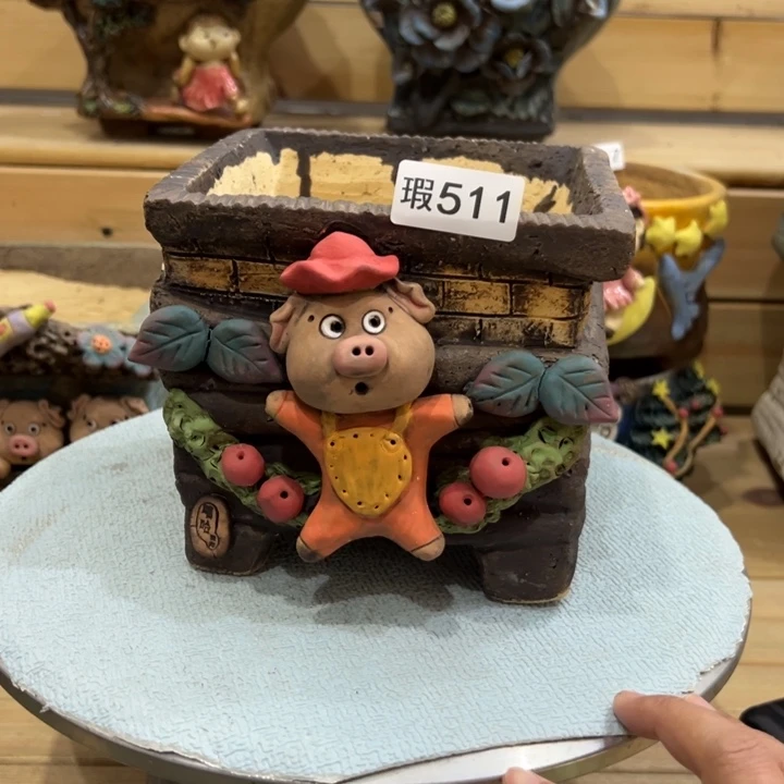 ℳ***༊嘻哈微瑕多肉花盆百搭