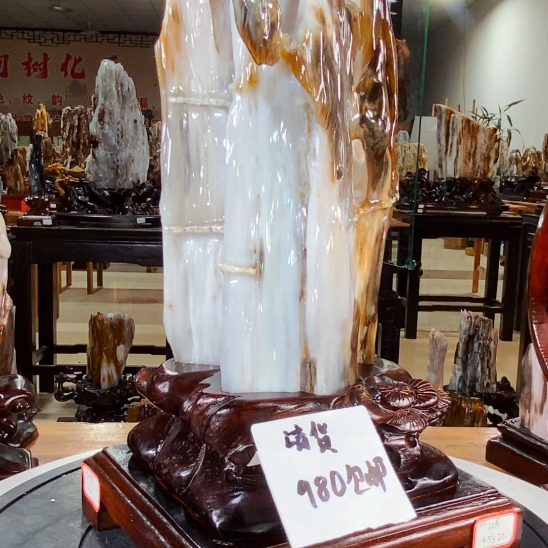 硅化玉未镶嵌珠宝奇石