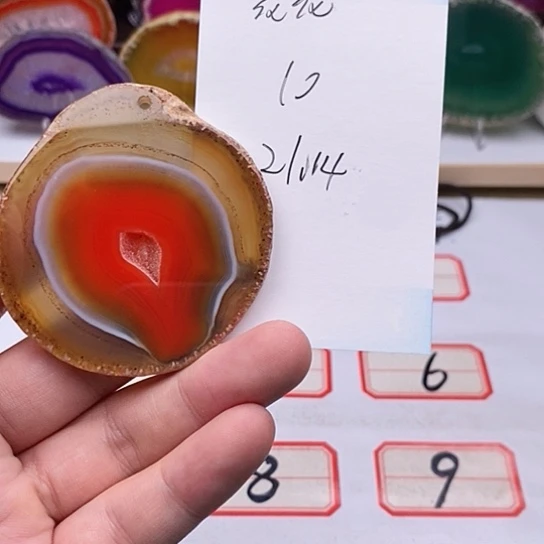 玛瑙/玉髓颈饰足银镀金镶嵌花*