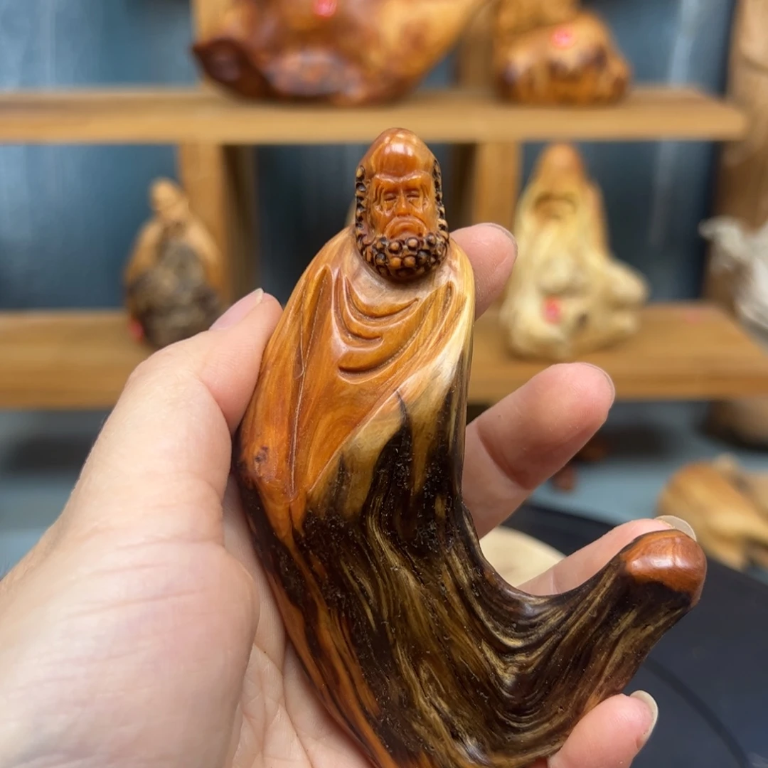 木用****9崖柏木摆件手把件