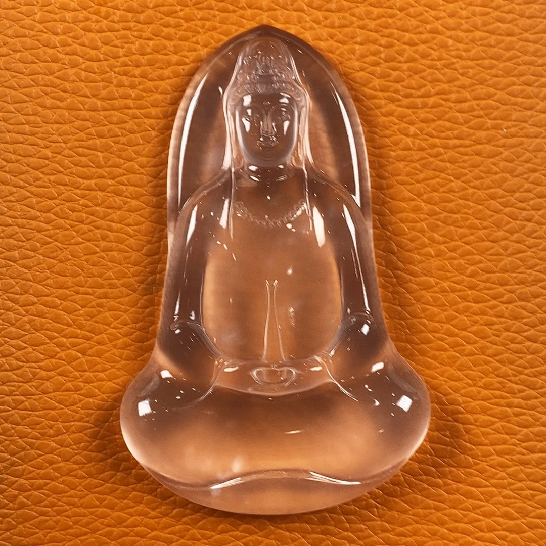 独***生石英质玉未镶嵌项链