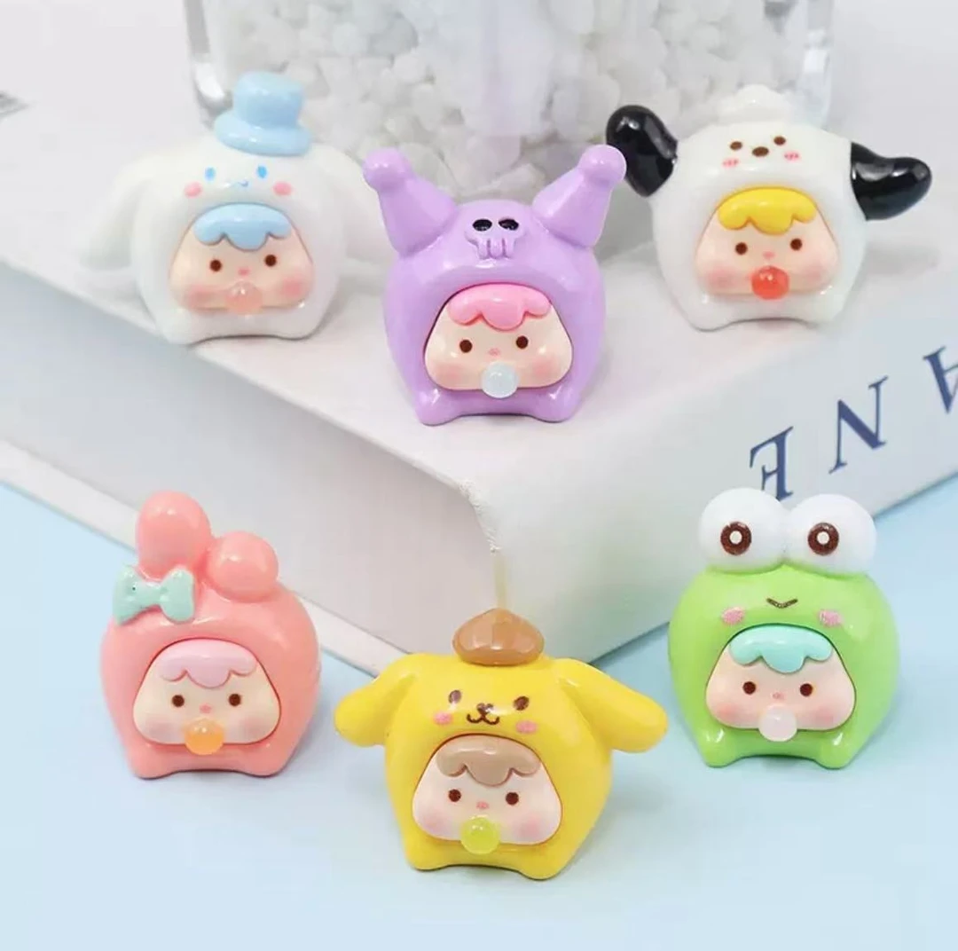 【六个款许愿三个款】立体卡通三丽鸥泡泡崽崽diy潮玩摆件