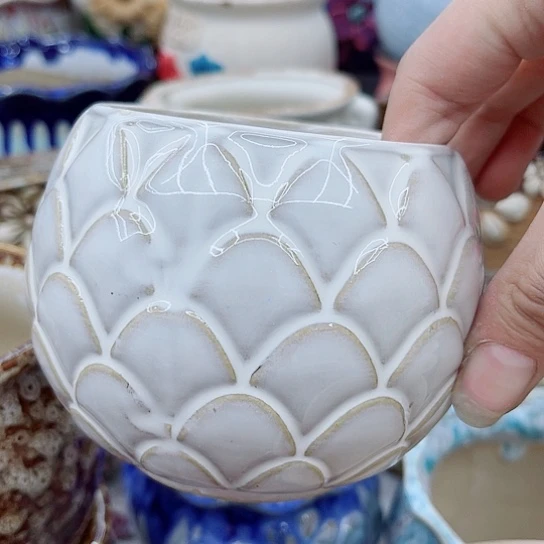 多肉绿植陶瓷花盆9.9包邮