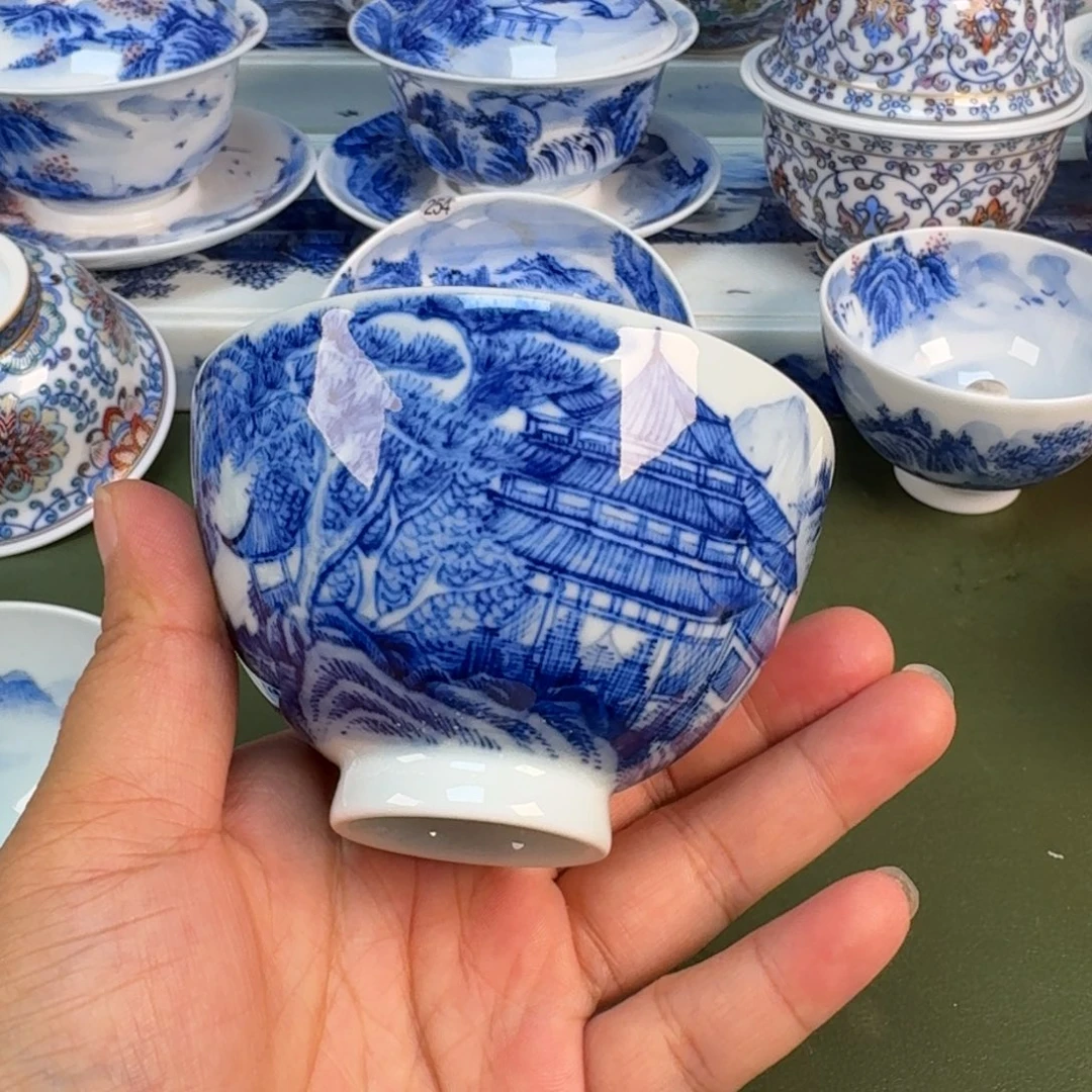 景德镇纯手绘茶具圆圆225