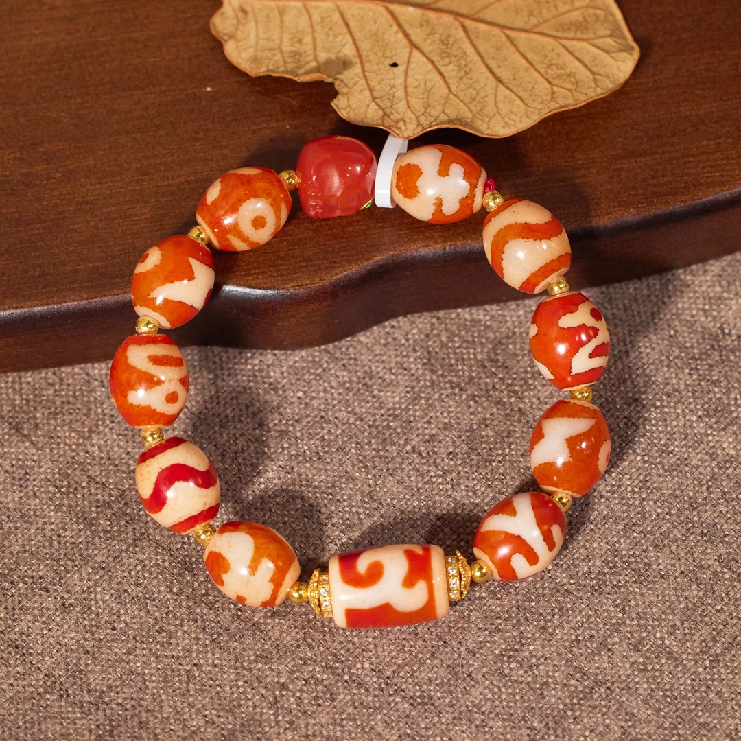 非遗好物分享【歪歪】绿度*红肉珠珠手串（加加）(多样性发一）N60961