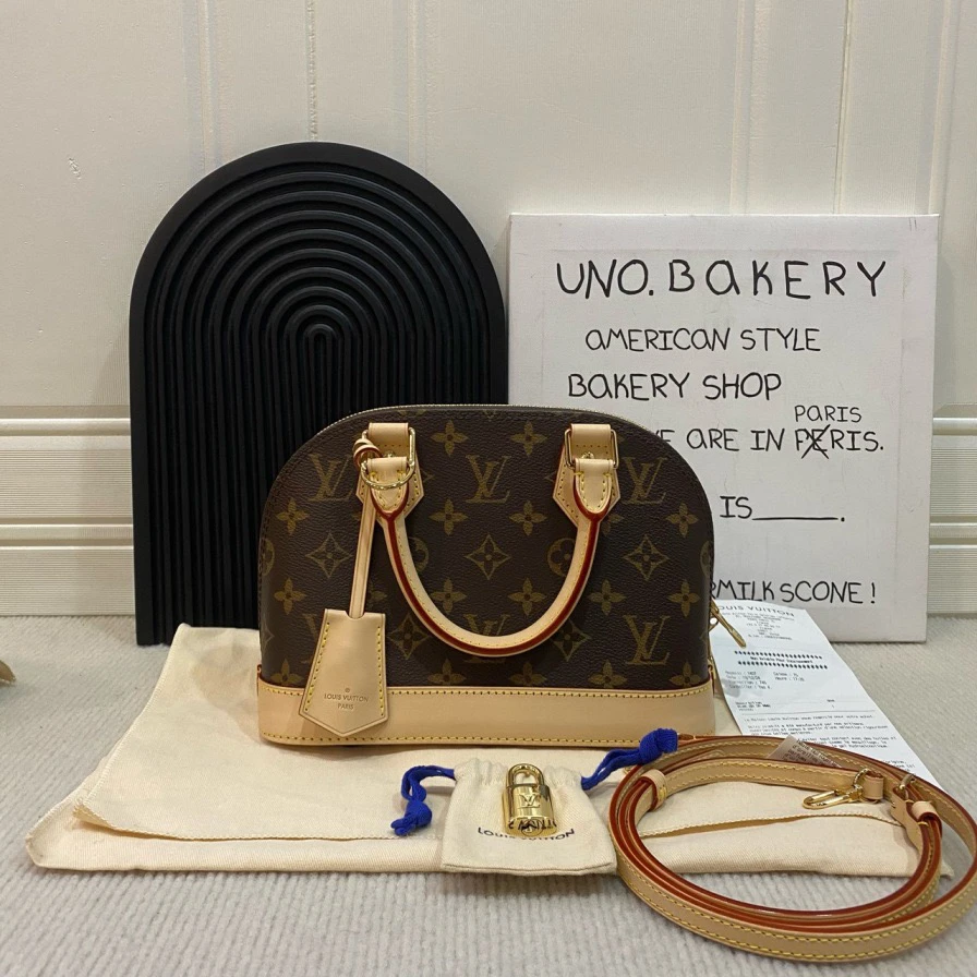 全新未使用 LouisVuitton/路易威登 【蔡包紫】老花贝壳bb