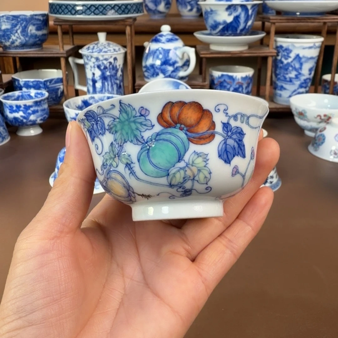 微***尘景德镇陶瓷手工手绘