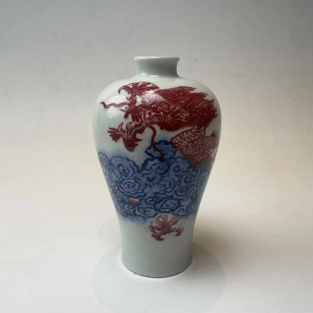 清乾隆釉里红龙瓶BY01X0124