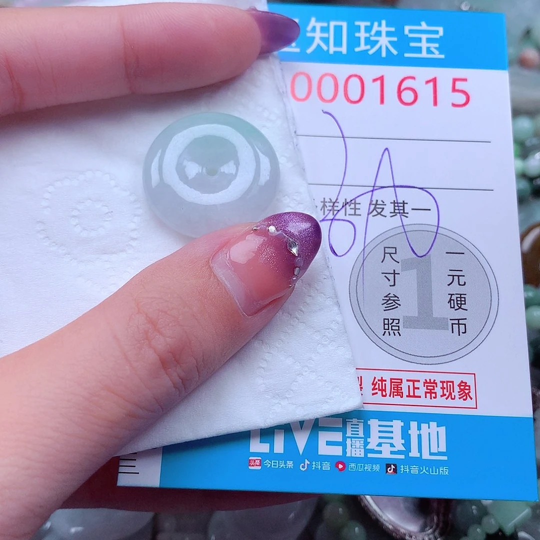 翡翠未镶嵌颈饰1615