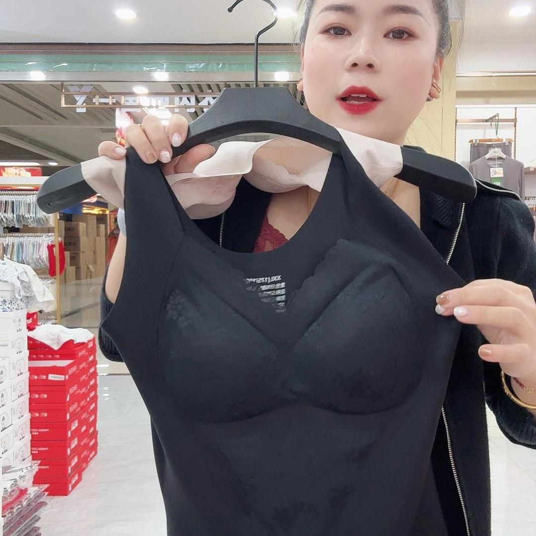 黑色塑形背心一件烟灰色一件L码