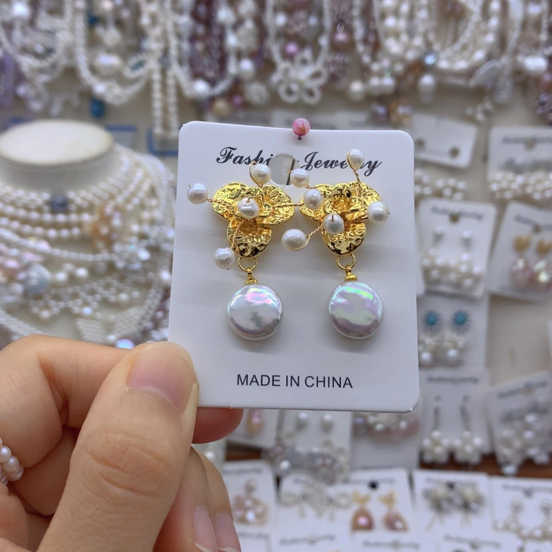 合金淡水珍珠项链耳饰