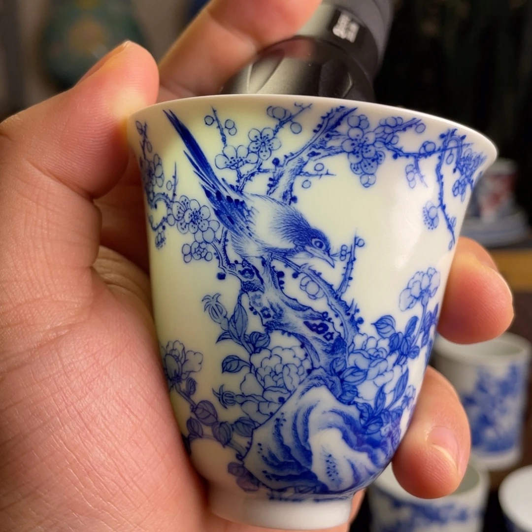 九段花鸟杯子系列