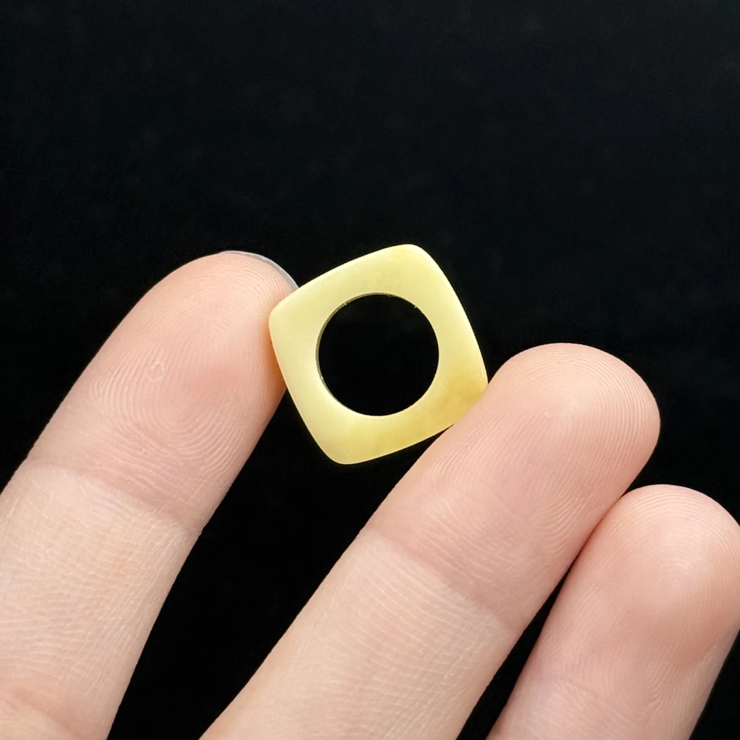 A2897天然原矿蜜蜡 跑环 内径 9.3mm支持复检假一罚十